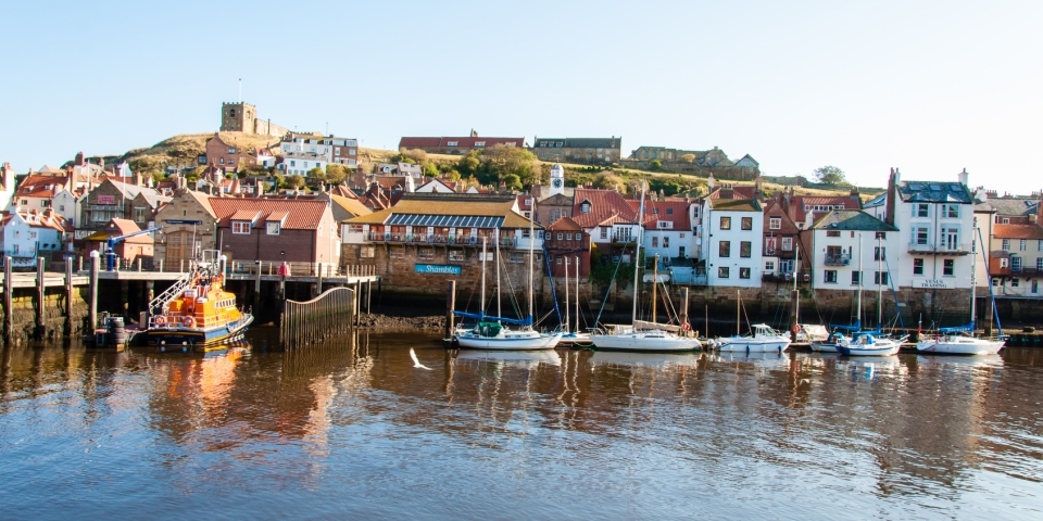 The scenic port of Whitby is only a few miles from Grouse Hill Park
